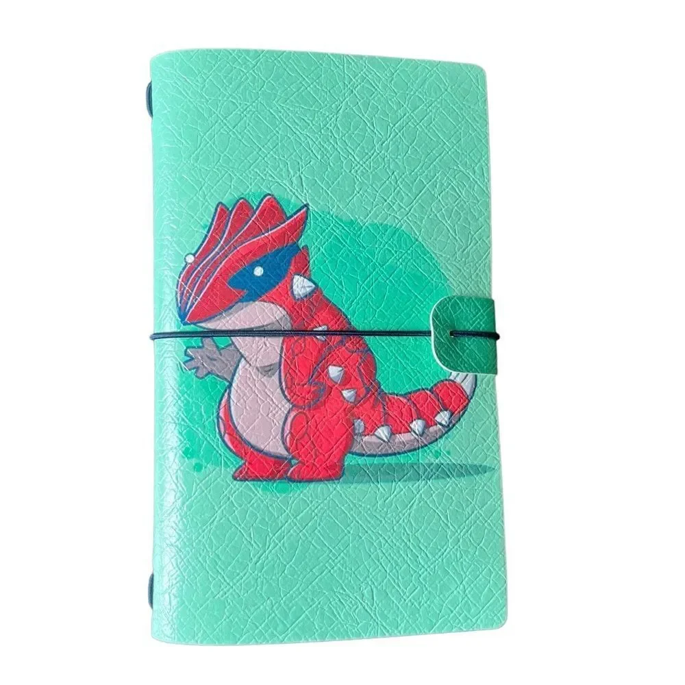 Pokémon Groudon Faux Leather Reusable Travelers Notebook 8x4.5”